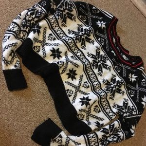 Christmas knitted cropped sweater